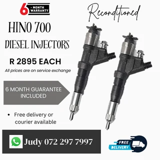 Hino 700 Diesel Injectors for sale on service exchange or to recon