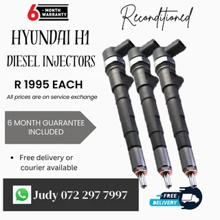 Hyundai H1 Diesel Injectors for sale on service exchange or to recon