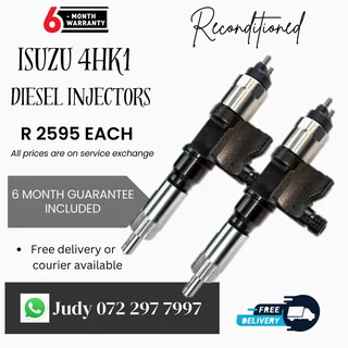 Isuzu 4HK1 Diesel Injectors for sale on service exchange or to recon