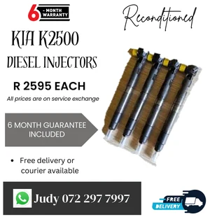 Kia K2500 Diesel Injectors for sale on service exchange or to recon