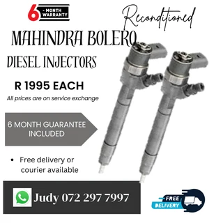 Mahindra Bolero Diesel Injectors for sale on service exchange or to recon