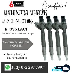 Mahindra Mhawk Diesel Injectors for sale on service exchange or to recon
