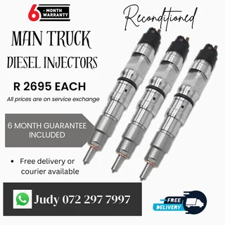 Man Truck Diesel Injectors for sale on service exchange or to recon