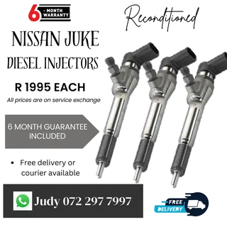 Nissan Juke Diesel Injectors for sale on service exchange or to recon