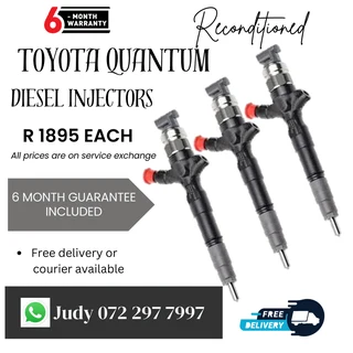 Toyota Quantum Diesel Injectors for sale on service exchange or to recon