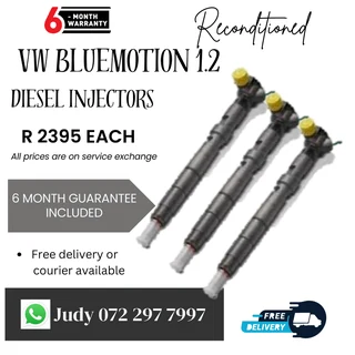 VW Bluemotion 1.2 Diesel Injectors for sale on service exchange or to recon