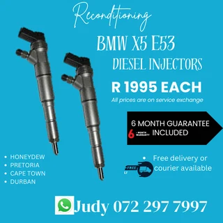 BMW X5 E53 Diesel Injectors for sale on service exchange or to recon