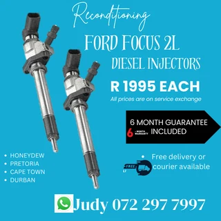 Ford Focus 2L Diesel Injectors for sale on service exchange or to recon