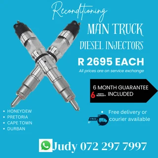 Man Truck Diesel Injectors for sale on service exchange or to recon