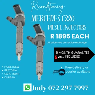 Mercedes C220 Diesel Injectors for sale on service exchange or to recon
