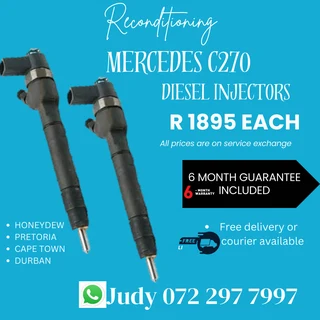 Mercedes C270 Diesel Injectors for sale on service exchange or to recon