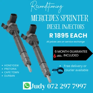 Mercedes Sprinter Diesel Injectors for sale on service exchange or to recon
