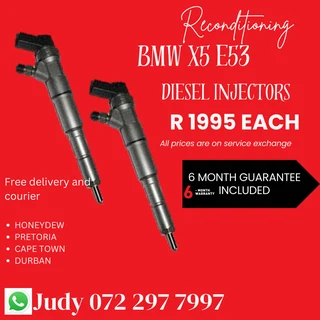 BMW X5 E53 Diesel Injectors for sale on service exchange or to recon