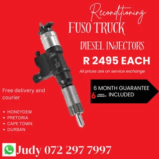 Fuso Truck Diesel Injectors for sale on service exchange or to recon