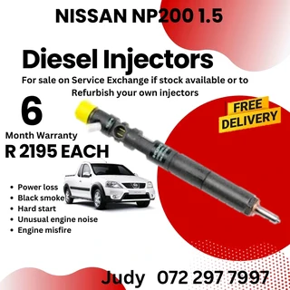 Nissan NP200 1.5 Diesel Injector for sale on service exchange or to recon