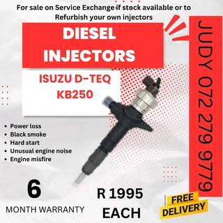 Isuzu D-TEQ KB250 Diesel Injector for sale on service exchange or to recon