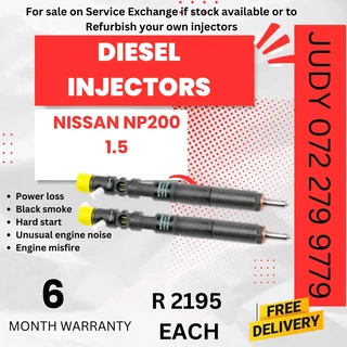 Nissan NP200 1.5 Diesel Injector for sale on service exchange or to recon