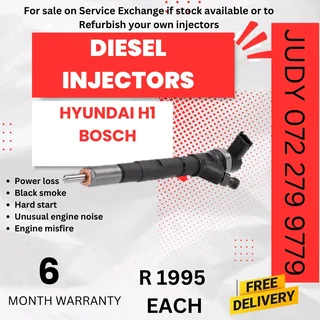 Hyundai H1 Bosch Diesel Injector for sale on service exchange or to recon