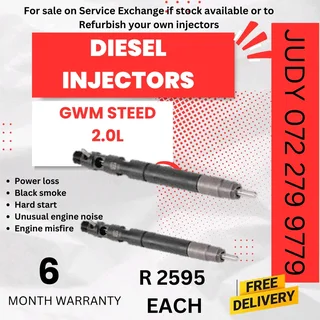 GWM Steed 2L Diesel Injector for sale on service exchange or to recon
