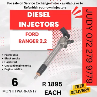 Ford Ranger 2.2 Diesel Injector for sale on service exchange or to recon