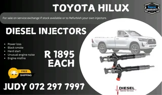 Toyota Hilux Diesel Injector for sale on service exchange or to recon