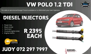 VW Polo 1.2 TDI Diesel Injector for sale on service exchange or to recon