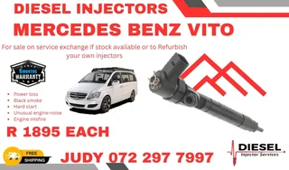 Mercedes Benz Vito Diesel Injector for sale on service exchange or to recon