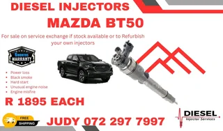 Mazda BT50 Diesel Injectors for sale on service exchange or to recon