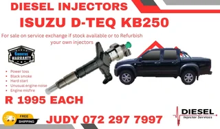 Isuzu D-TEQ KB250 Diesel Injector for sale on service exchange or to recon