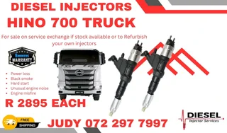 Hino 700 Truck Diesel Injector for sale on service exchange or to recon