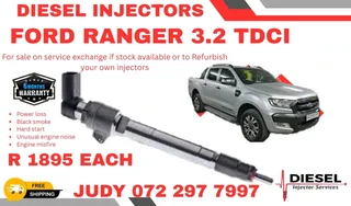 Ford Ranger 3.2 TDCI Diesel Injector for sale on service exchange or to recon