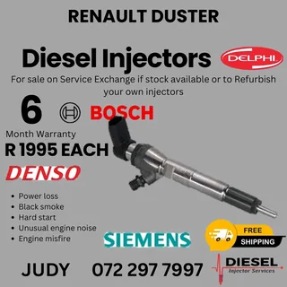 Renault Duster Diesel Injector for sale on service exchange or to recon