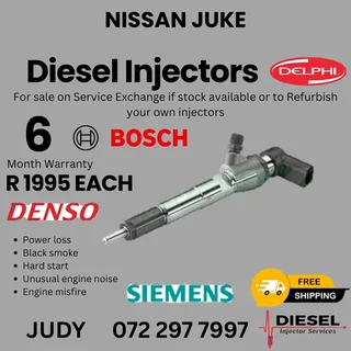 Nissan Juke Diesel Injector for sale on service exchange or to recon