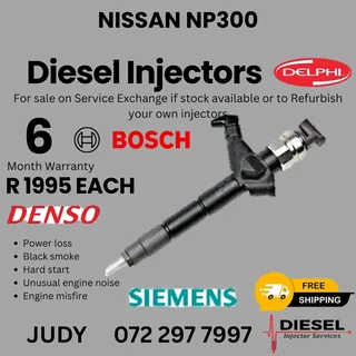 Nissan NP300 Diesel Injector for sale on service exchange or to recon