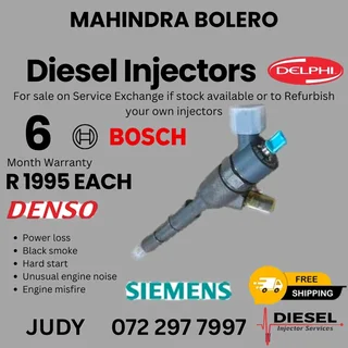 Mahindra Bolero Diesel Injector for sale on service exchange or to recon