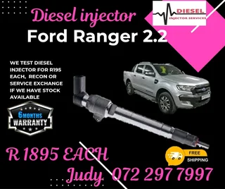 Ford Ranger 2.2 Diesel Injector for sale on service exchange or to recon