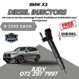 BMW X3 Diesel Injector for sale on service exchange or to recon