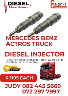 Mercedes Benz Actros Truck Diesel Injector