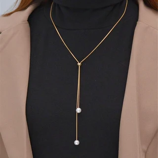 Drop layer necklace
