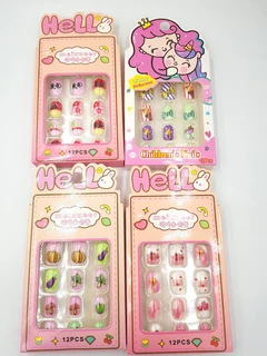 Kids stick on nails