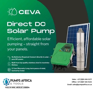 Solar direct powered (off grid) borehole pumps