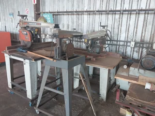 2 x Compressors 1 x Cut off Saw1 x Radial Arm Saw