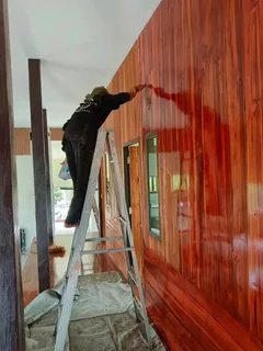 VARIETY OF QUALITY HANDWORKS ESPECIALLY FOR OREGON PINE PARQUET PLANKS RESTORATION SAND AND SEALING