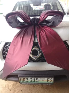 Corporate car delivery ribbons