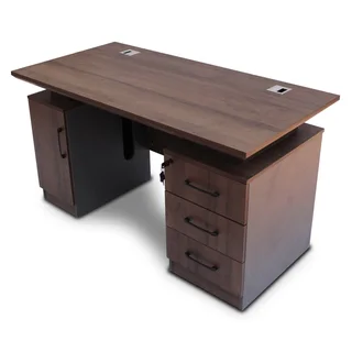 Solid Wood Study Desk with Storage | Modern Home Office Desk | Brand New