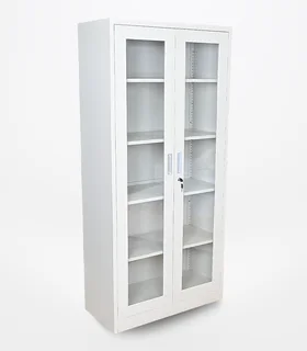 Steel Display Showcase Cabinet | Glass Doors | 180cm | Brand New