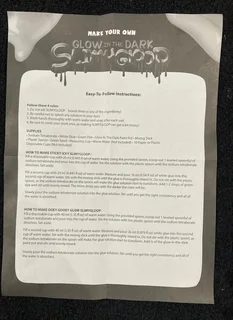 Glow in the Dark Slimy Kit
