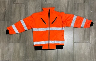 High-Visibility Orange Reflector Vest!