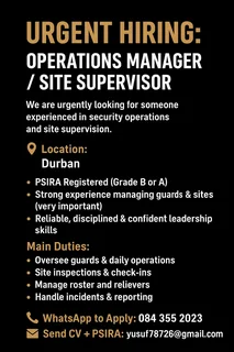 Security operations manager