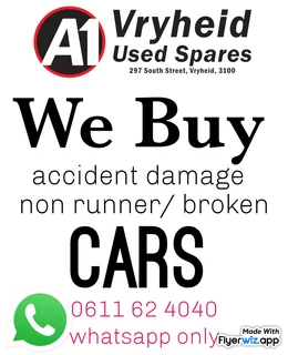 We buy accident damage /non runner cars